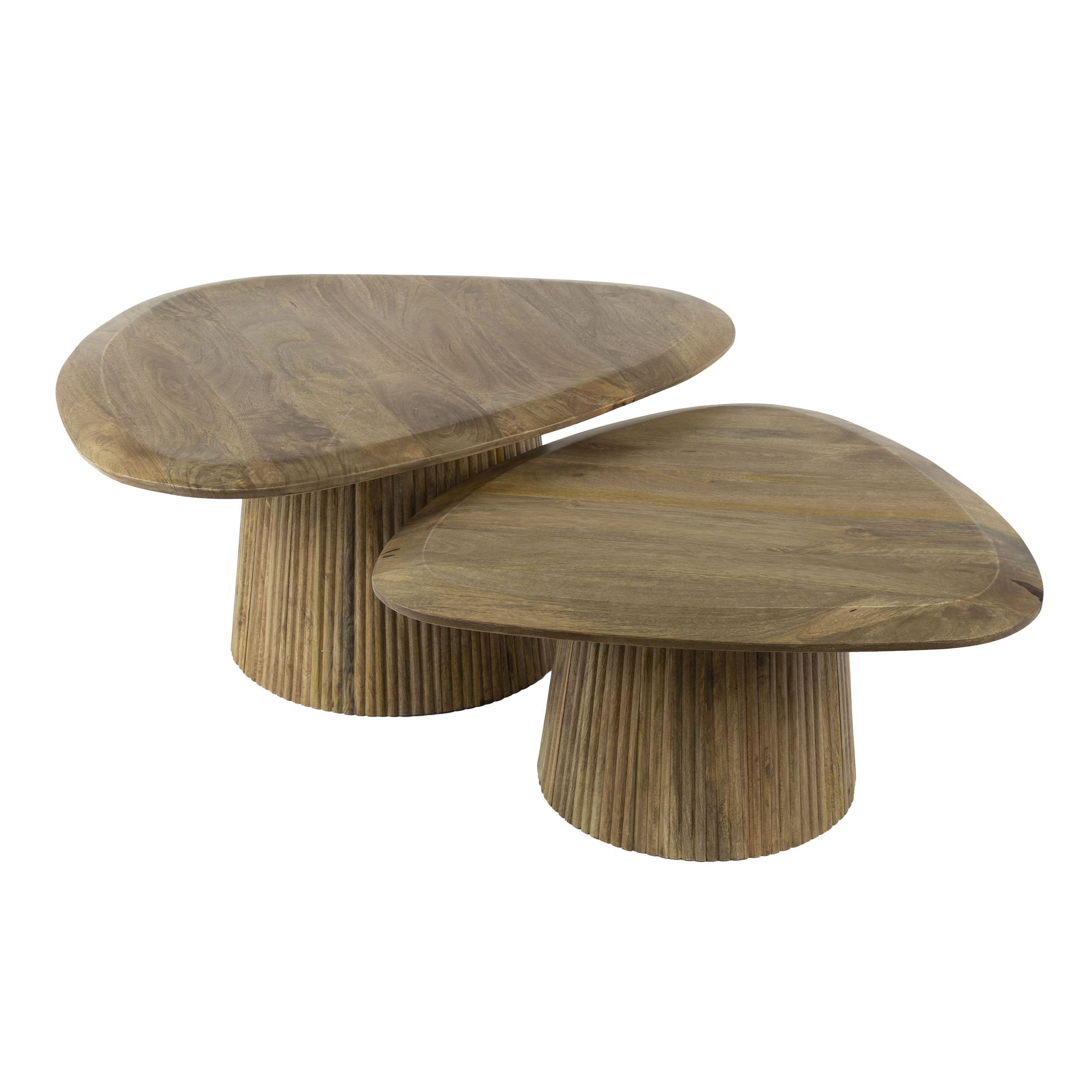 Salontafel set/2 Wave driehoekig blad